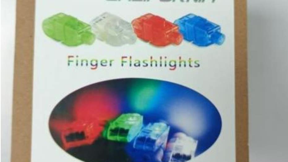 Finger light toys recalled over button cell battery swallowing risk