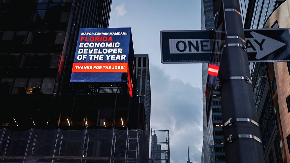 Florida crowns NYC Mayor Mamdani ‘Economic Developer’ in Times Square billboard