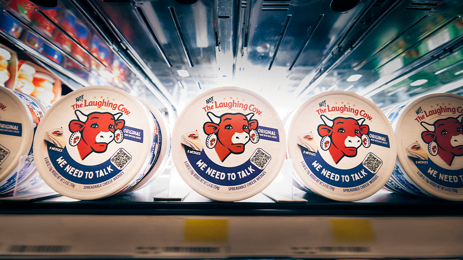 The Laughing Cow cheese wedges show frowning face on package in mystery campaign