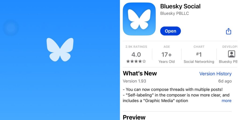 Bluesky, a competitor to Elon Musk’s X, appears to be down after shooting to the top of the App Store