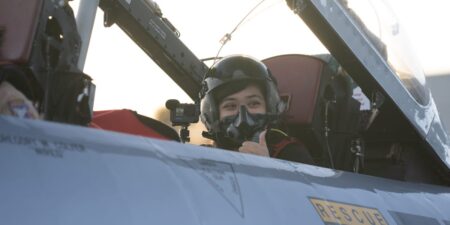 I flew in a Cold War-era jet that trained US fighter pilots. It showed how far military aviation has come.