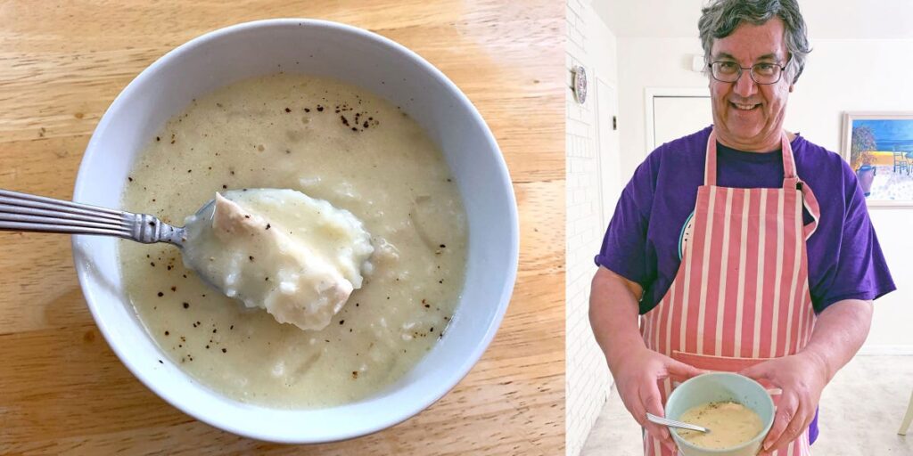 My dad’s classic Greek soup is perfect for a sick day and way better than chicken noodle. Here’s how to make it.