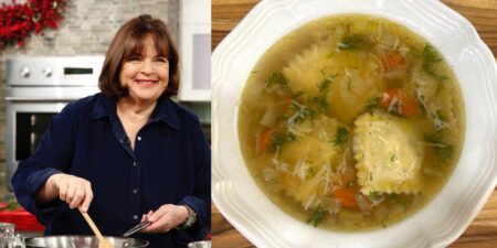 I made Ina Garten’s ravioli en brodo, and it’s so much better than chicken noodle soup