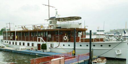 Photos show the USS Sequoia, the US presidential yacht once known as the ‘floating White House’