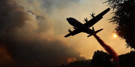 See the US military’s special C-130 Hercules water bombers that are joining the LA wildfire fight