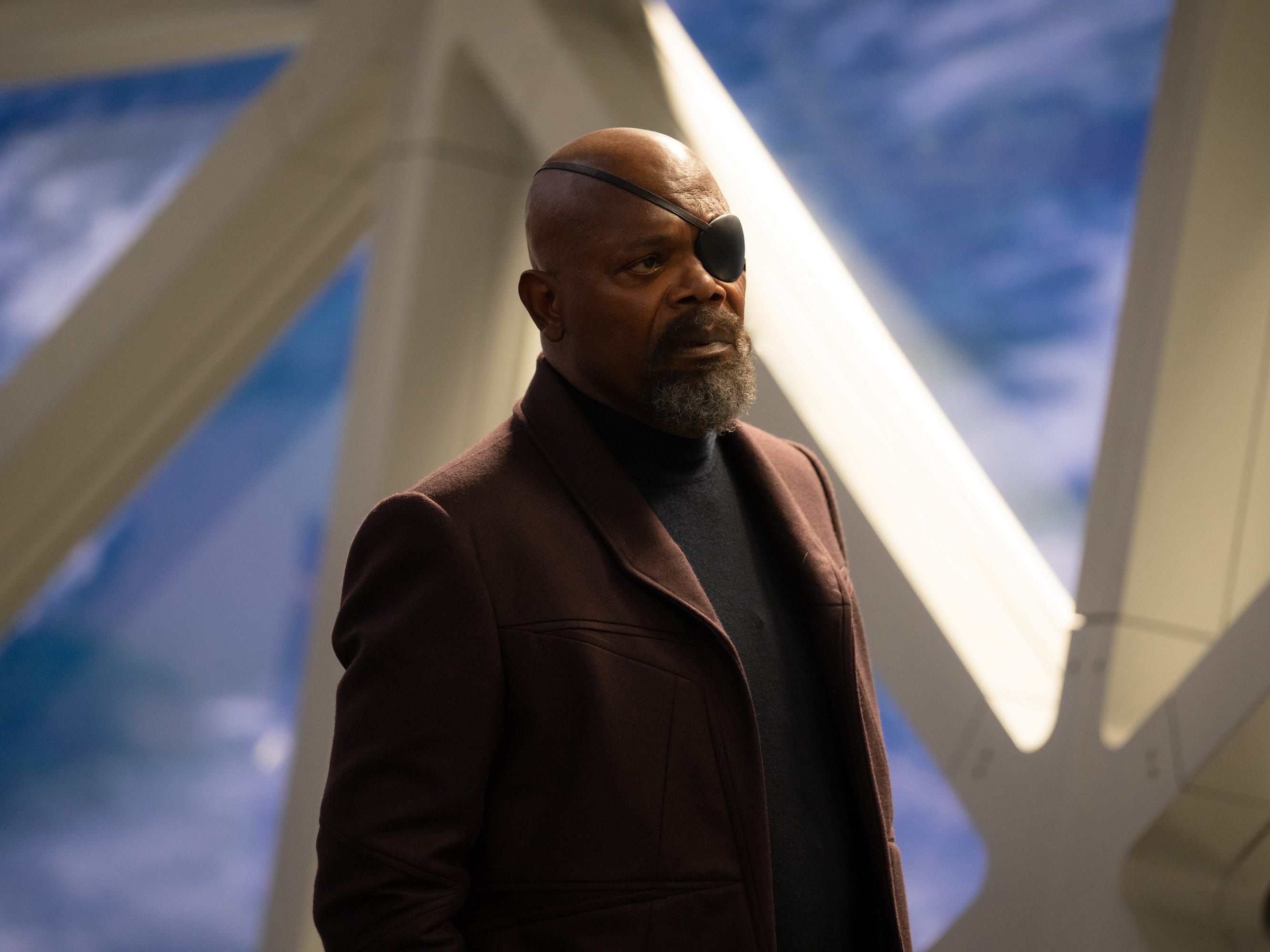 Samuel L. Jackson as Nick Fury in "The Marvels."