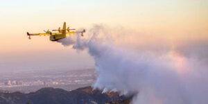 A drone collided with one of the only Super Scooper planes fighting the LA wildfires, grounding a key resource