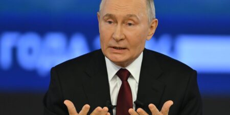 Putin tells Russia ‘everything will be fine’ amid the nation’s military and economic struggles