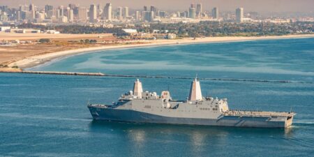 US Navy’s new amphibious warship honors post-9/11 Marine killed in Iraq, carrying on his legacy