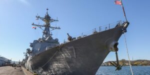 A US Navy destroyer that fought the Houthis for 9 months is now deploying to guard America’s southern border