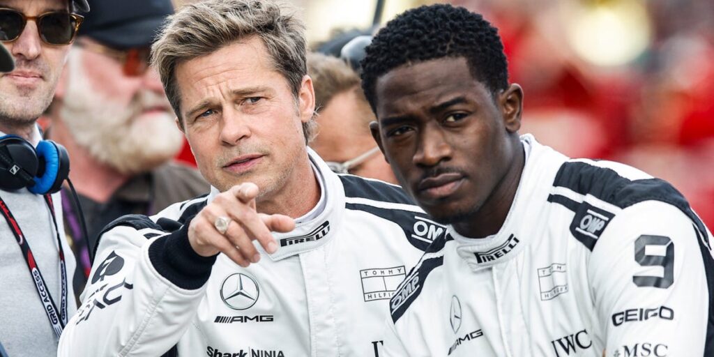 That’s really Brad Pitt driving 180 mph in the ‘F1’ trailer. Here’s how he prepared to be a race driver and what to expect from the movie.