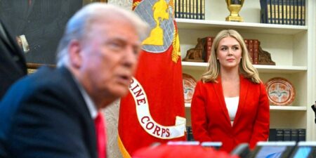 Designer Creates Custom Suits for Karoline Leavitt in ‘MAGA Red’