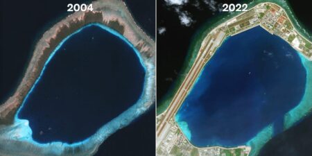Satellite Images Show China’s Expansion in the South China Sea