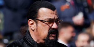 Steven Seagal Attended Putin’s Victory Day Parade Next to Biker Gang