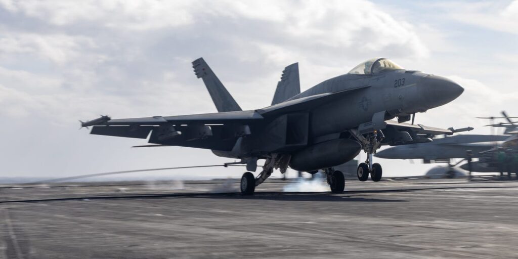 US Aircraft Carrier in Red Sea Fight Lost Third  Million Jet