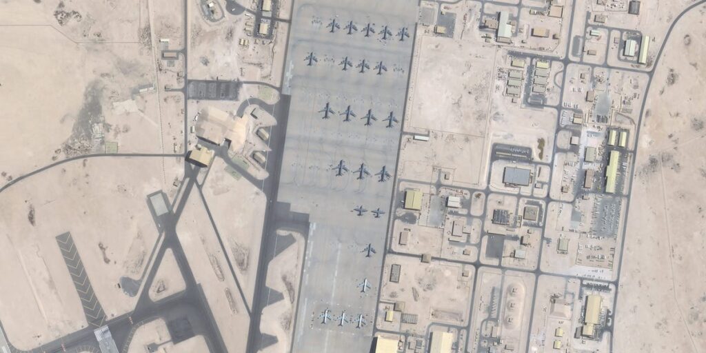 Satellite Images Show US Military Aircraft Gone From Vulnerable Base