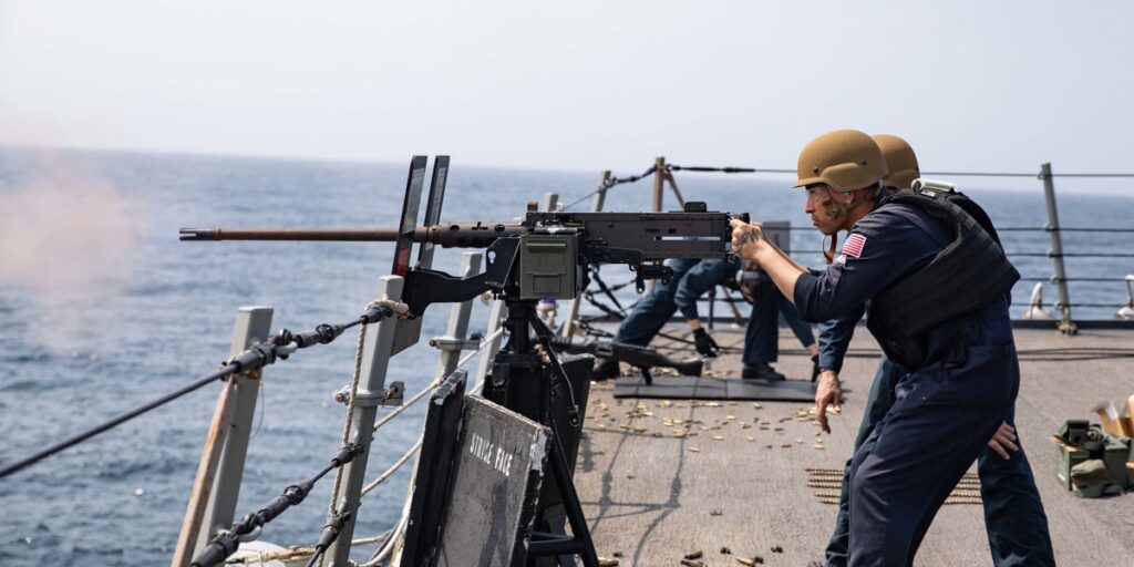 US Navy Sailor Tells BI How He Destroyed Drone With .50 Caliber Gun