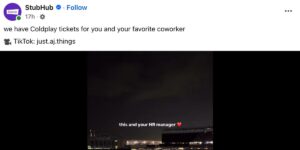 Tesla, Netflix, and StubHub Jump on Coldplay ‘Kiss Cam’ Moment