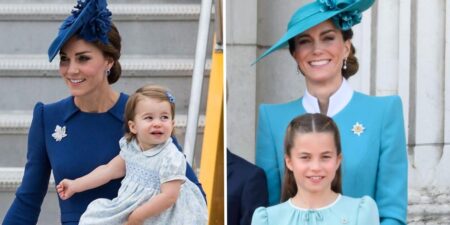 Photos of Kate Middleton, Princess Charlotte Wearing Coordinating Outfits