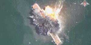 Russia’s Sinking Fake Ships With Naval Drones, Copying Ukraine Tactic