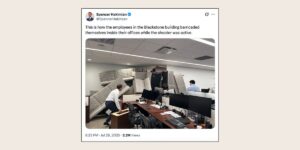 The Story Behind the Viral Photo of Blackstone’s Barricaded Office
