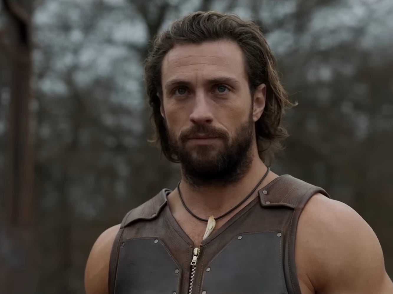 Aaron Taylor-Johnson in "Kraven the Hunter."