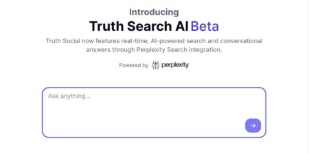 Trump’s Truth Social Tests AI Search Tool Powered by Perplexity