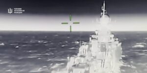 Ukraine Says It Hit Russian Missile Ship With Flying Drones