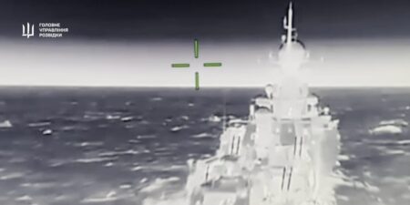 Ukraine Says It Hit Russian Missile Ship With Flying Drones
