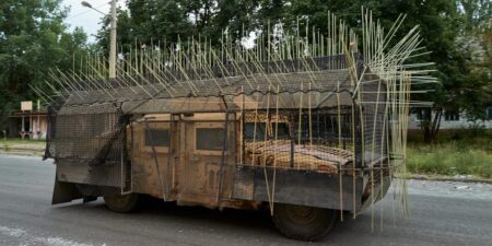 Images Show Wild Vehicle Cage Armor for Drones in Ukraine War