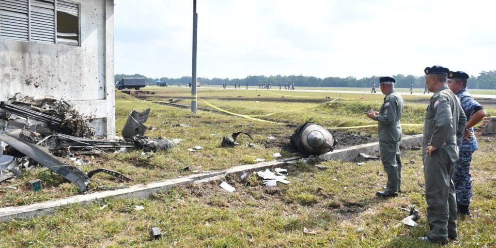 One of Malaysia’s F/a-18 Hornets Burst Into Flames During Take-Off