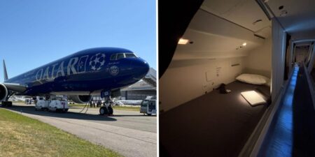 Photos: Inside Hidden Qatar Airways Crew Rest Area on Boeing 777