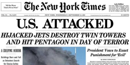 September 11: Newspaper Front Pages From the Day After 9/11 Attacks