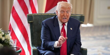 Trump Says He’s Suing the New York Times for  Billion