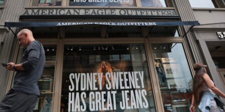 American Eagle Gets Boost From Sydney Sweeney, Travis Kelce Star Power