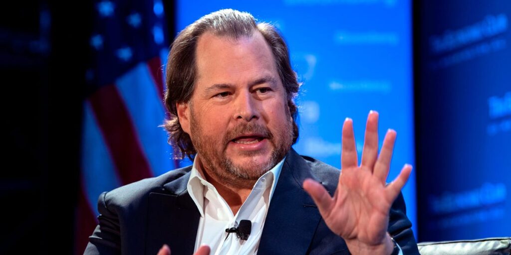 Marc Benioff Says Salesforce Has Cut 4,000 Roles Because of AI Agents