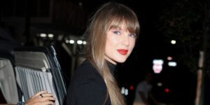 Taylor Swift’s NYC Dinner Outfit Included a K Watch, Miu Miu Skirt