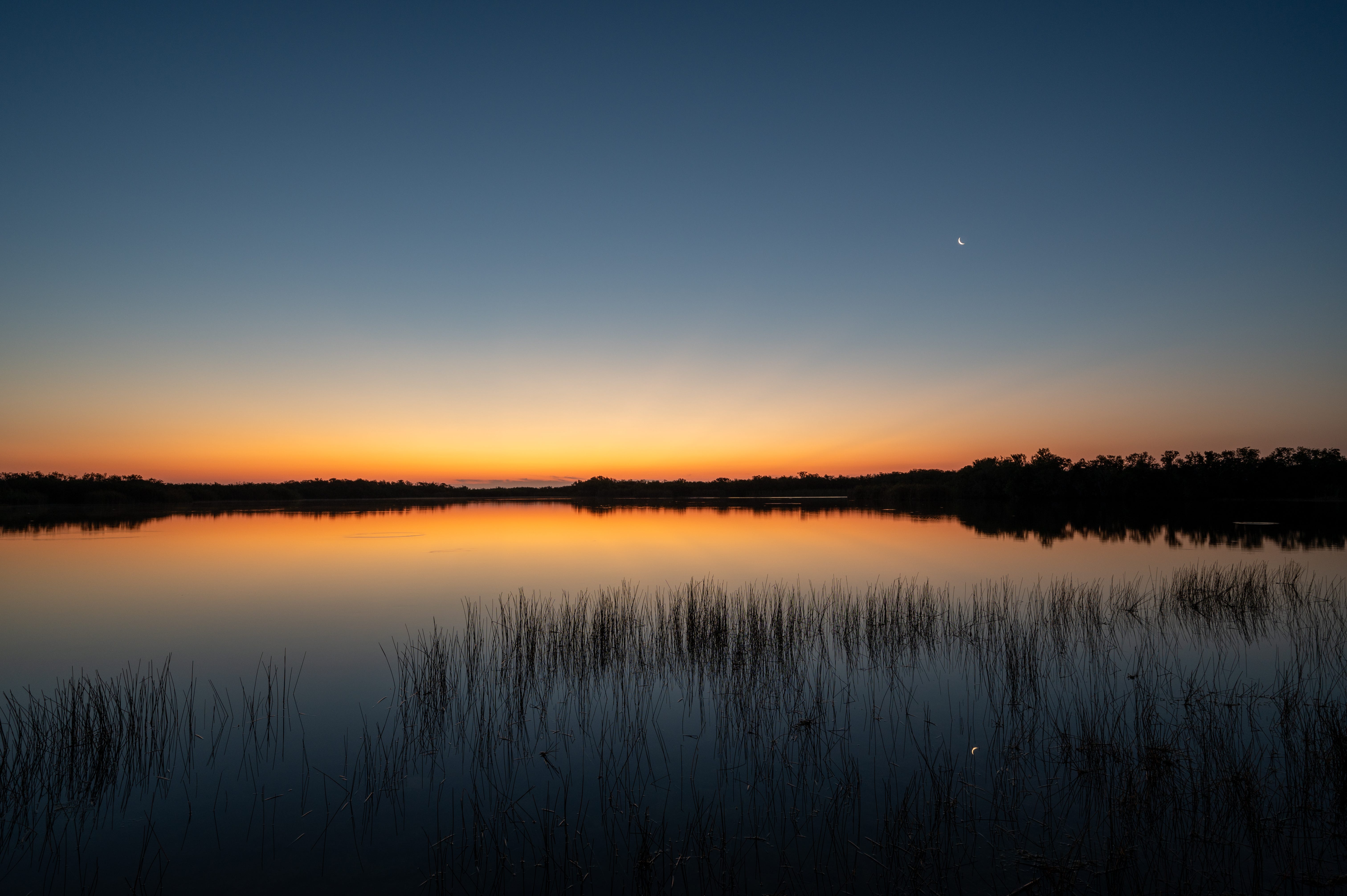 Sunset over the Everglades in Florida