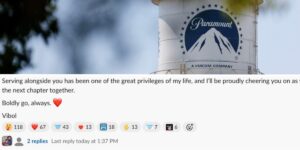 Paramount’s Streaming Product Head Leaving, Leaked Slack Message Says