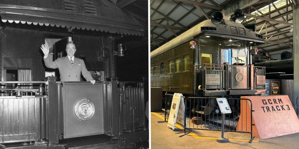 Before Air Force One, US presidents traveled aboard a luxury train car. Look inside the ‘White House on wheels.’