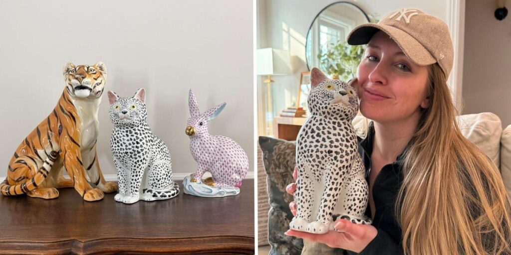A woman spent on a quirky cat statue at an estate sale. It turned out to be an Italian art piece worth ,000. A woman spent on a quirky cat statue at an estate sale. It turned out to be an Italian art piece worth ,000.
