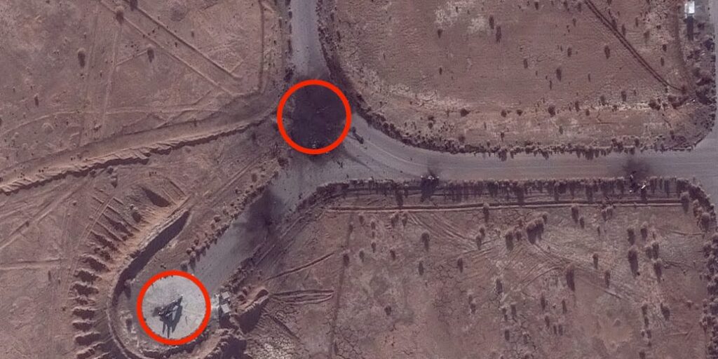 Satellite images capture airstrikes reducing Iran’s vintage American-made F-14 Tomcats to wreckage