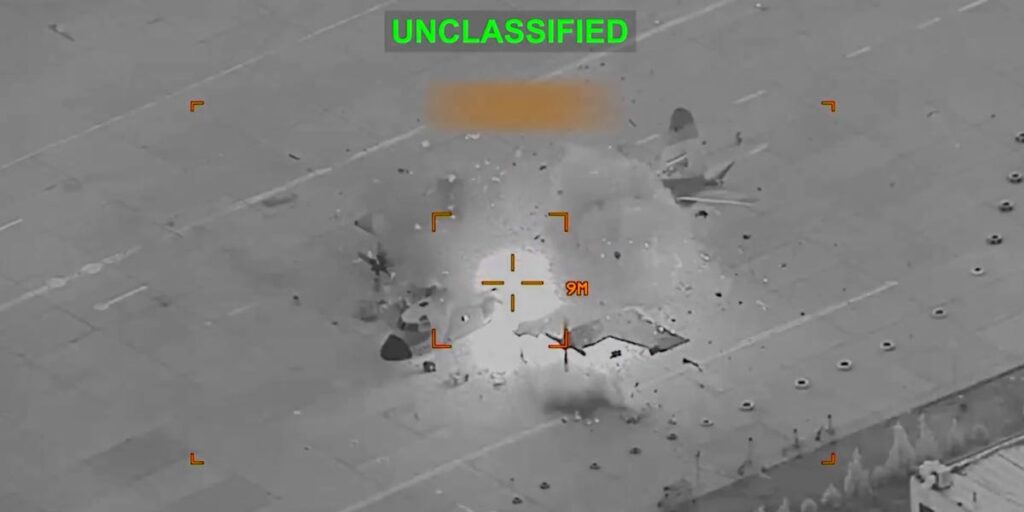 Video shows US forces destroying some of Iran’s old American-made warplanes