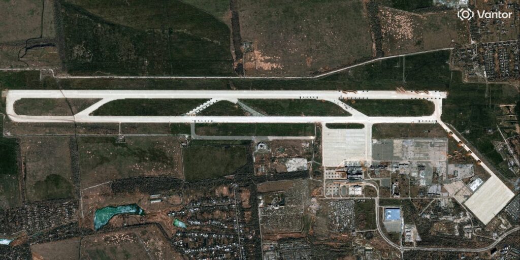 Satellite images show Russia expanding a new front-line drone base in occupied Ukraine