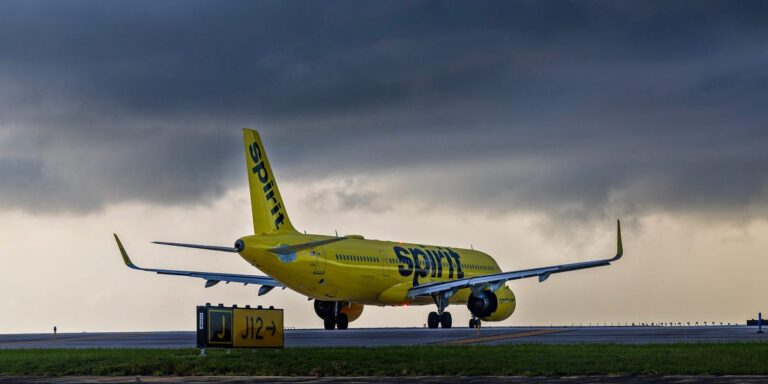 Spirit Airlines plans to shrink its fleet to fewer than 80 jets. It once had over 200. Spirit Airlines plans to shrink its fleet to fewer than 80 jets. It once had over 200.
