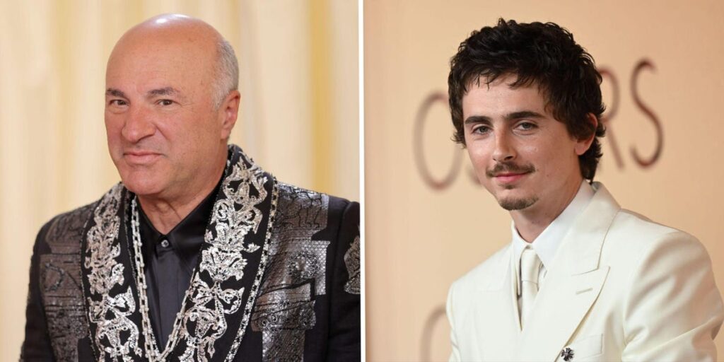 Kevin O’Leary loves his ‘Marty Supreme’ costar Timothée Chalamet so much, he bet ,000 on Kalshi that he’ll win an Oscar