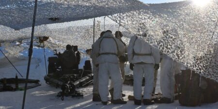 Arctic Artillery Forces Training for Drone Warfare