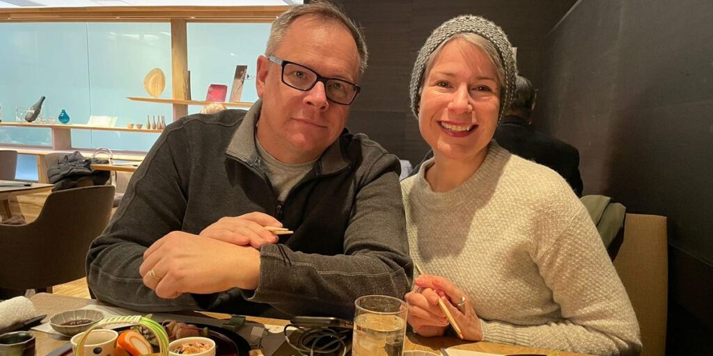 My husband and I are empty nesters, celebrating our 25th anniversary. A trip to Japan was exactly what we needed to reconnect.