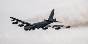 The US military says its 70-year-old B-52 bombers are now flying overland missions as air superiority expands