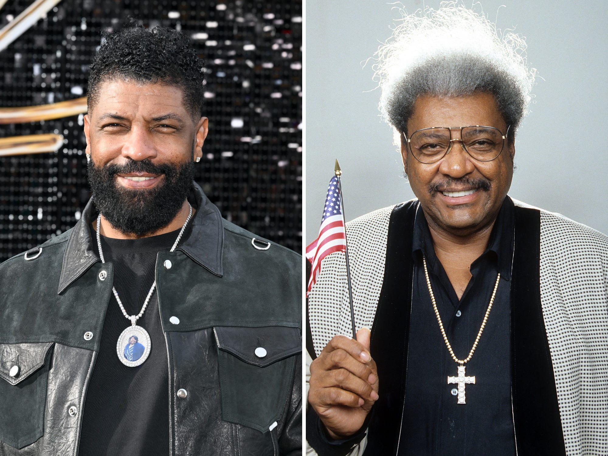 Deon Cole and Don King side by side